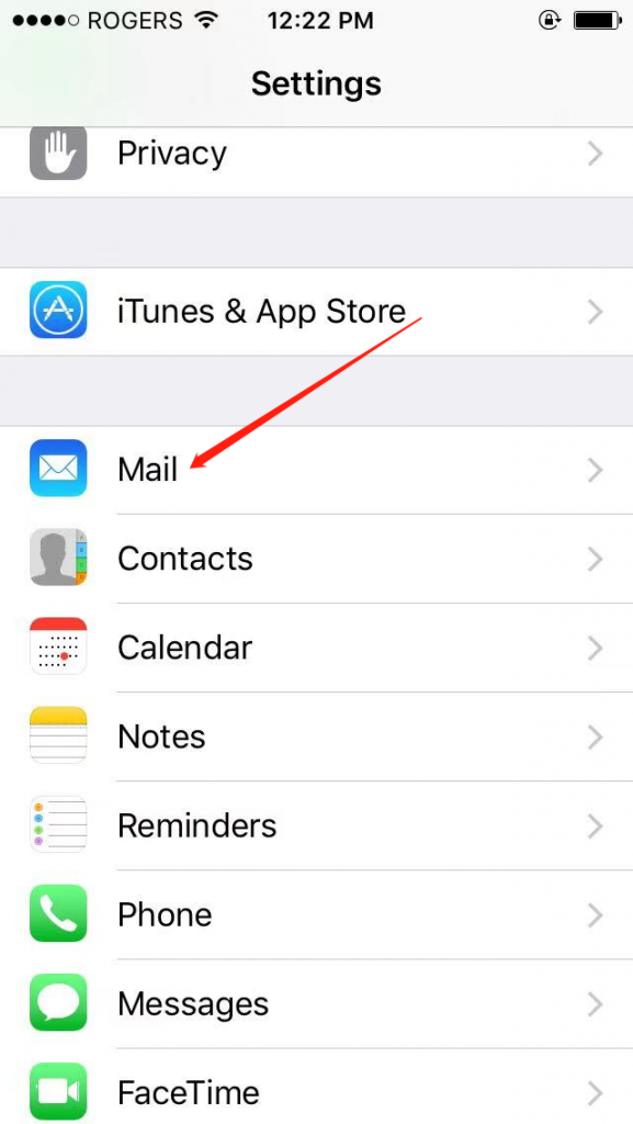 configuration mail ovh iphone ios 14